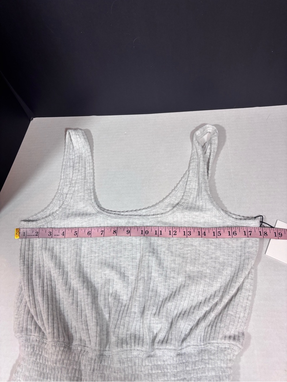 Spiritual Gangster Tranquility Jumpsuit NWT Size Large Light Heather Grey Ribbed - Picture 11 of 13